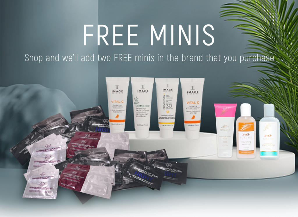 free minis for every skincare purchased